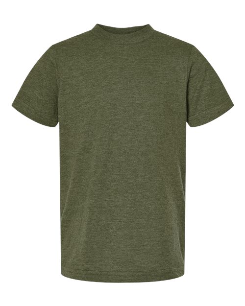 Tultex 235 Youth Fine Jersey T-Shirt #color_Heather Military Green