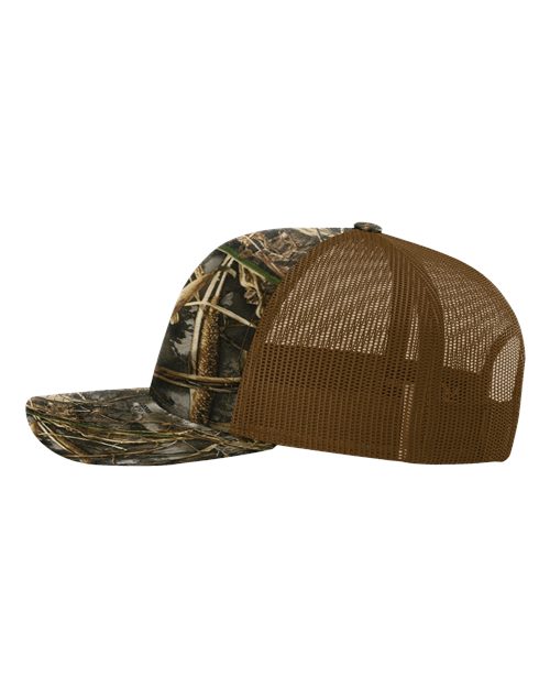 Richardson 112P Printed Trucker Cap #color_Realtree Max 7/ Buck