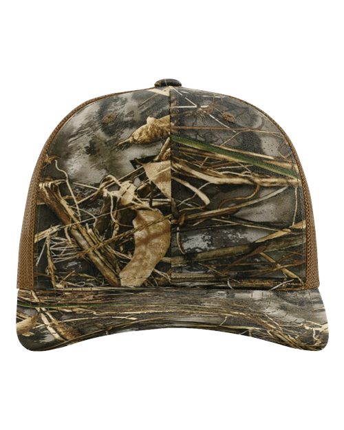 Richardson 112P Printed Trucker Cap #color_Realtree Max 7/ Buck