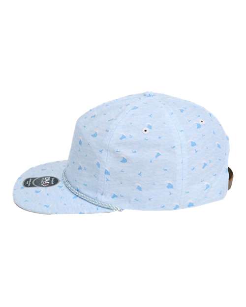Imperial DNA010 The Aloha Rope Cap #color_Blue Waves