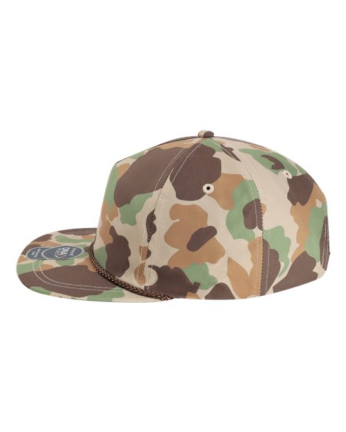 Imperial DNA010 The Aloha Rope Cap #color_Frog Skin Camo/ Brown