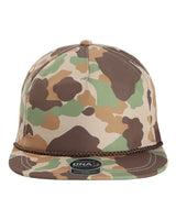 Imperial DNA010 The Aloha Rope Cap #color_Frog Skin Camo/ Brown