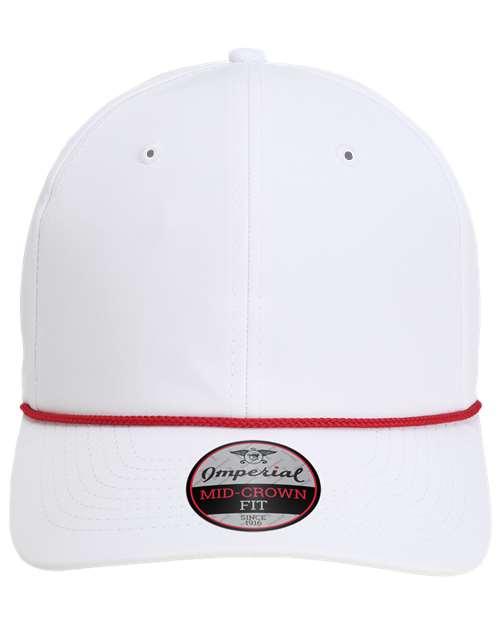 Imperial 7054 The Wingman Cap #color_White/ Red