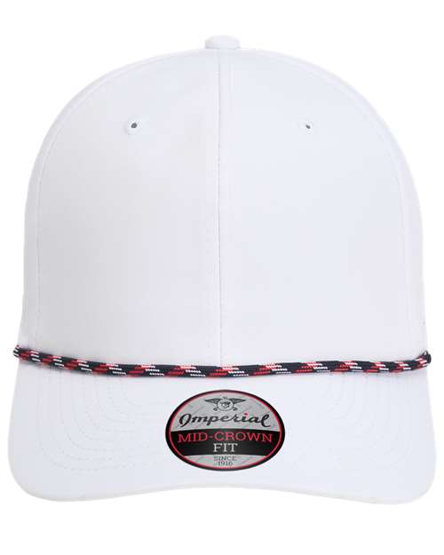Imperial 7054 The Wingman Cap #color_White/ Navy/ White/ Red
