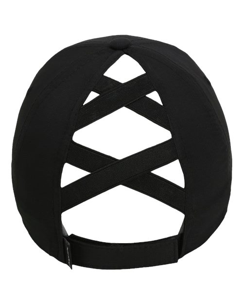Imperial L338 The Hinsen Performance Ponytail Cap #color_Black