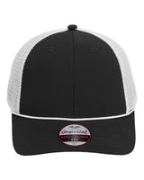Imperial 7055 The Night Owl Performance Rope Cap #color_Black/ White