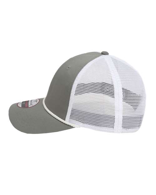 Imperial 7055 The Night Owl Performance Rope Cap #color_Grey/ White