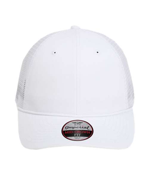 Imperial 7055 The Night Owl Performance Rope Cap #color_White/ White