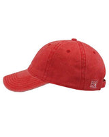 The Game GB465 Pigment-Dyed Cap #color_Red