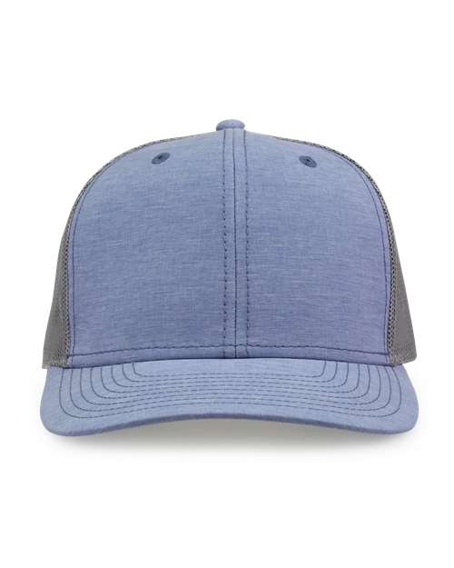 The Game GB452E Everyday Trucker Cap #color_Heather Light Blue