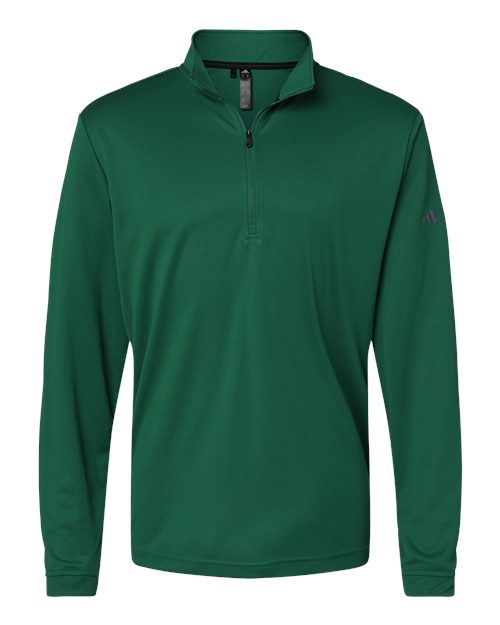 Adidas A401 Lightweight Quarter-Zip Pullover #color_Collegiate Green
