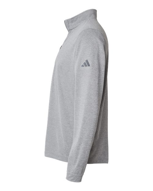 Adidas A401 Lightweight Quarter-Zip Pullover #color_Grey Three Melange