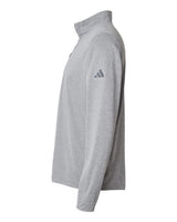 Adidas A401 Lightweight Quarter-Zip Pullover #color_Grey Three Melange