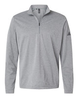 Adidas A401 Lightweight Quarter-Zip Pullover #color_Grey Three Melange