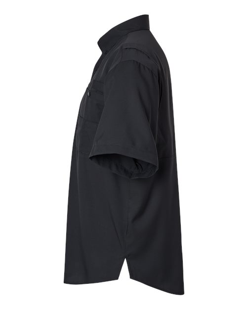 Paragon 700 Hatteras Performance Short Sleeve Fishing Shirt #color_Black