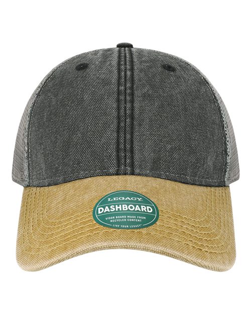 LEGACY DTA Dashboard Trucker Cap #color_Black/ Camel/ Grey