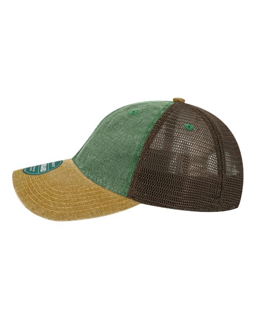 LEGACY DTA Dashboard Trucker Cap #color_Green/ Camel/ Brown