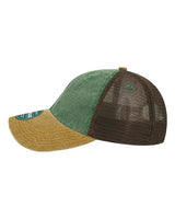 LEGACY DTA Dashboard Trucker Cap #color_Green/ Camel/ Brown