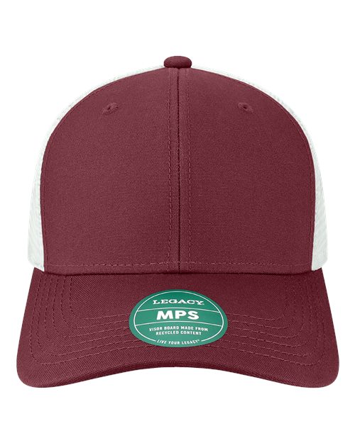 LEGACY MPS Mid-Pro Snapback Trucker Cap #color_Maroon/ White