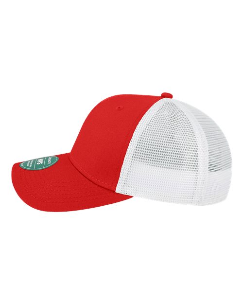 LEGACY MPS Mid-Pro Snapback Trucker Cap #color_Scarlet Red/ White