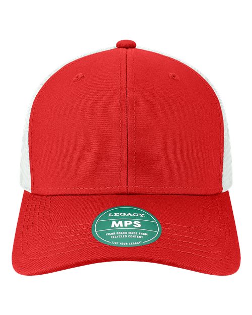 LEGACY MPS Mid-Pro Snapback Trucker Cap #color_Scarlet Red/ White