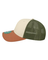 LEGACY MPS Mid-Pro Snapback Trucker Cap #color_Stone/ Bronze/ Light Olive Green