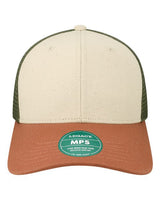 LEGACY MPS Mid-Pro Snapback Trucker Cap #color_Stone/ Bronze/ Light Olive Green