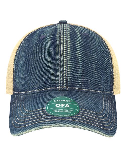 LEGACY OFA Old Favorite Trucker Cap #color_Blue Denim/ Khaki