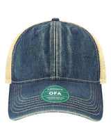 LEGACY OFA Old Favorite Trucker Cap #color_Blue Denim/ Khaki
