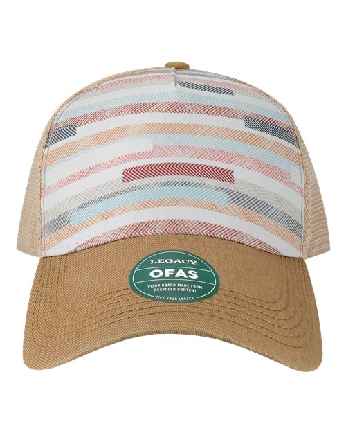 LEGACY OFAFP Old Favorite Five-Panel Trucker Cap #color_Fabric Stripes