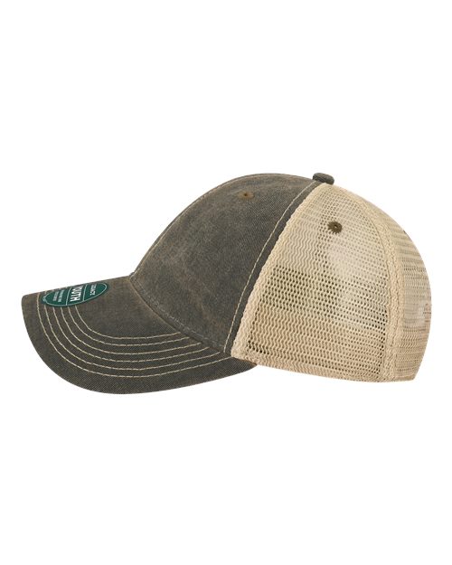 LEGACY OFAY Youth Old Favorite Trucker Cap #color_Black/ Khaki