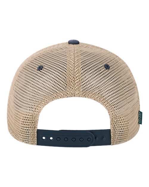 LEGACY OFAY Youth Old Favorite Trucker Cap #color_Navy/ Khaki