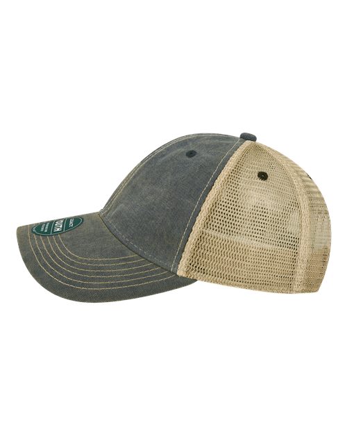 LEGACY OFAY Youth Old Favorite Trucker Cap #color_Navy/ Khaki