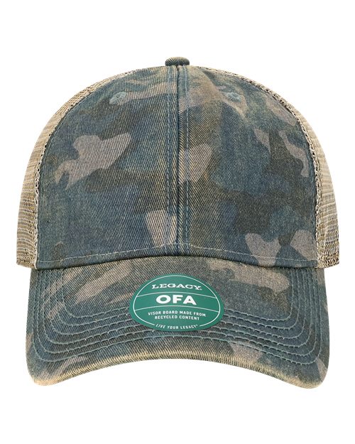LEGACY OFA Old Favorite Trucker Cap #color_Navy Field Camo/ Java