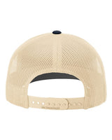 Richardson 112 Snapback Trucker Cap #color_Navy/ Khaki