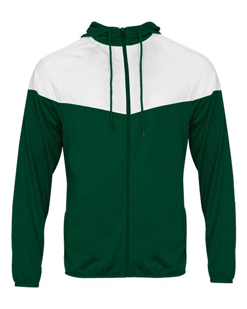 Badger 7722 Spirit Outer-Core Jacket #color_Forest/ White