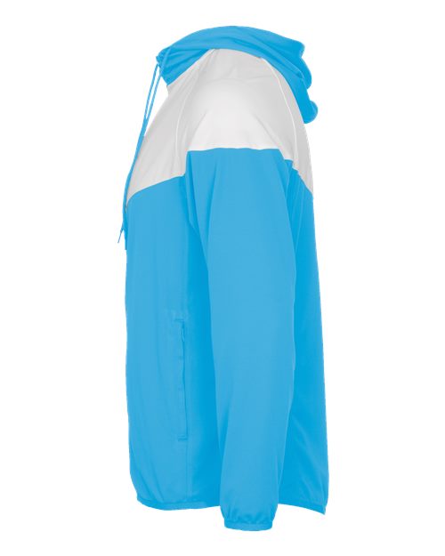 Badger 7722 Spirit Outer-Core Jacket #color_Columbia Blue/ White