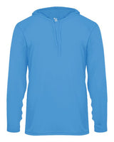 Badger 4105 B-Core Hooded Long Sleeve T-Shirt #color_Columbia Blue