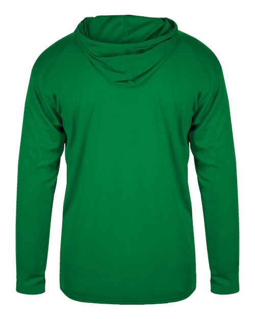 Badger 4105 B-Core Hooded Long Sleeve T-Shirt #color_Kelly