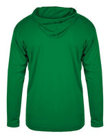 Badger 4105 B-Core Hooded Long Sleeve T-Shirt #color_Kelly
