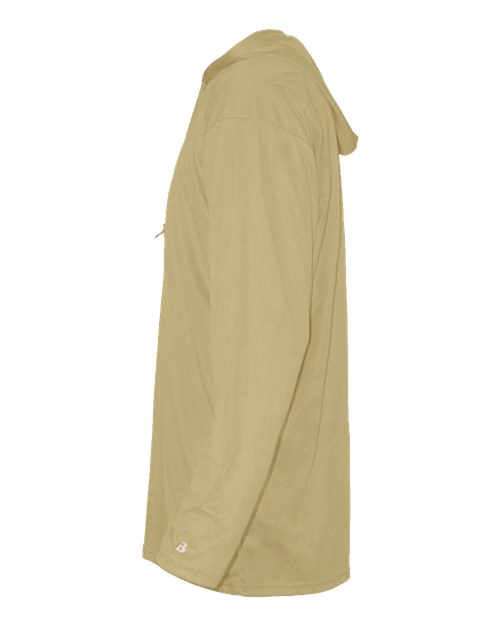 Badger 4105 B-Core Hooded Long Sleeve T-Shirt #color_Vegas Gold