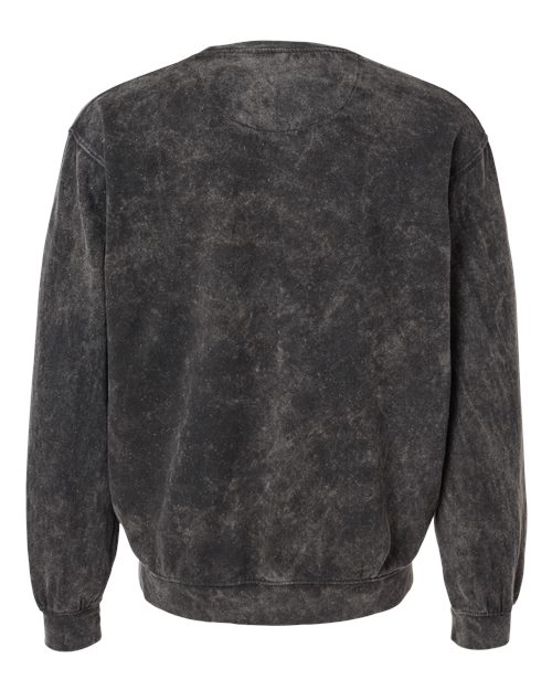 Dyenomite 845MW Premium Fleece Mineral Wash Crewneck Sweatshirt #color_Black Mineral Wash