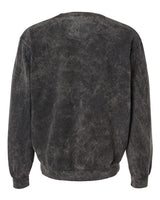 Dyenomite 845MW Premium Fleece Mineral Wash Crewneck Sweatshirt #color_Black Mineral Wash