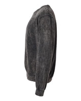Dyenomite 845MW Premium Fleece Mineral Wash Crewneck Sweatshirt #color_Black Mineral Wash