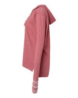 MV Sport W19439 Women's Heathered Jersey Hooded Tunic #color_Dusty Rose