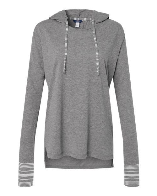 MV Sport W19439 Women's Heathered Jersey Hooded Tunic #color_Graphite