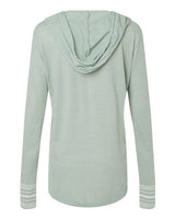 MV Sport W19439 Women's Heathered Jersey Hooded Tunic #color_Greenstone