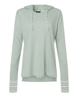 MV Sport W19439 Women's Heathered Jersey Hooded Tunic #color_Greenstone