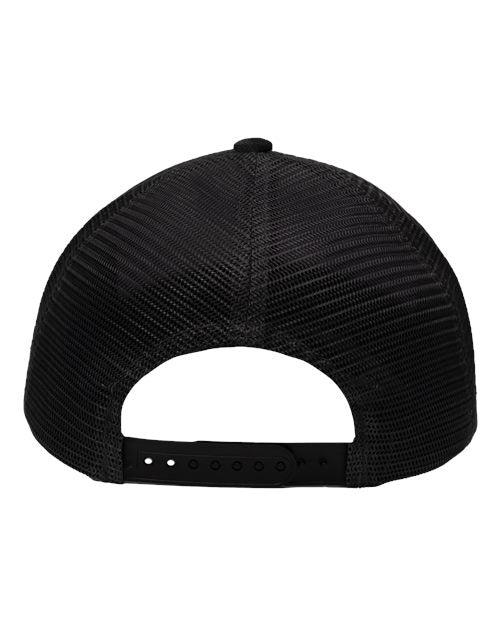 Sportsman SP1550 Modern Five-Panel Trucker Fit Cap #color_Old Wash Black/ Black