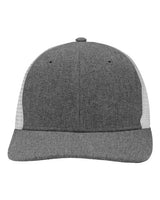 Sportsman SP1650 Modern Six-Panel Trucker Fit Cap #color_X Hatch Grey/ White